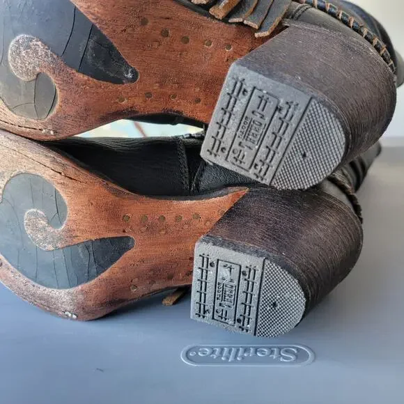 Corral Ladies Brown Fringe Slouch Boots Size 6.5M - Picture 14 of 14